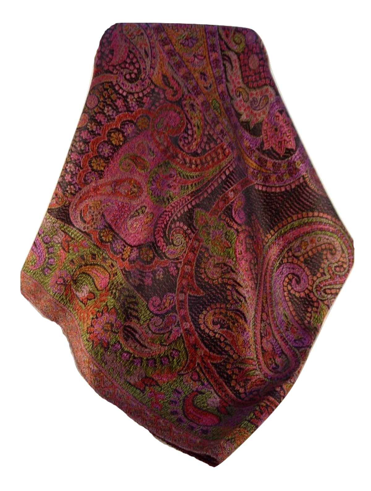 Mens Jamawar Premium Silk Scarf Pattern 8819 by Pashmina & Silk
