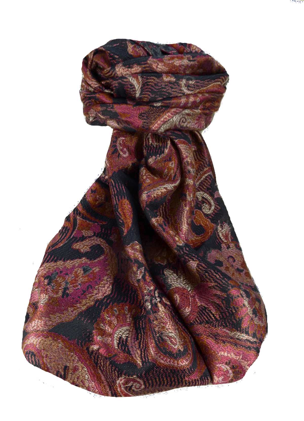 Mens Jamawar Premium Silk Scarf Pattern 9489 by Pashmina & Silk