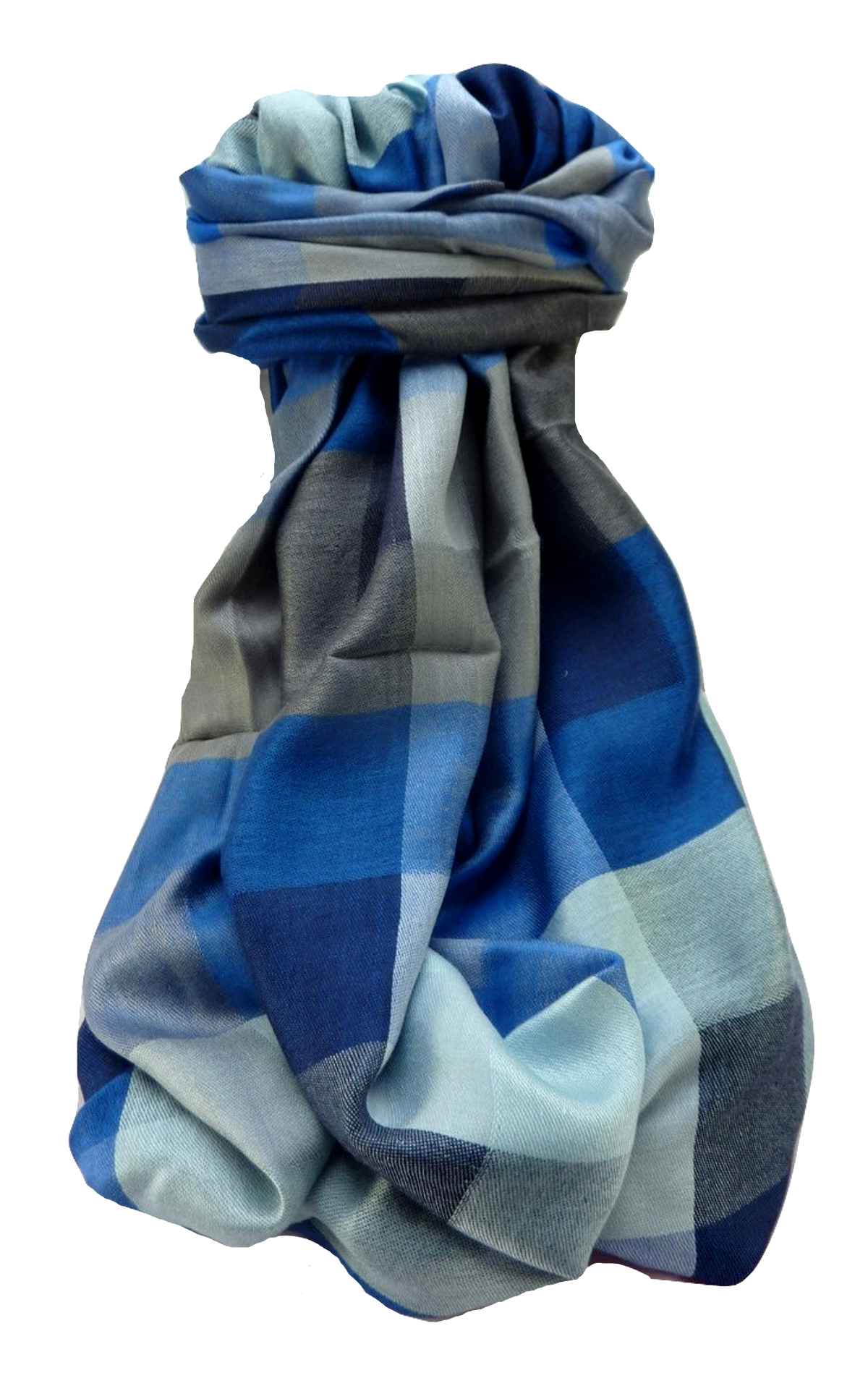 Mens Premium Silk Check Stole 5819 by Pashmina & Silk