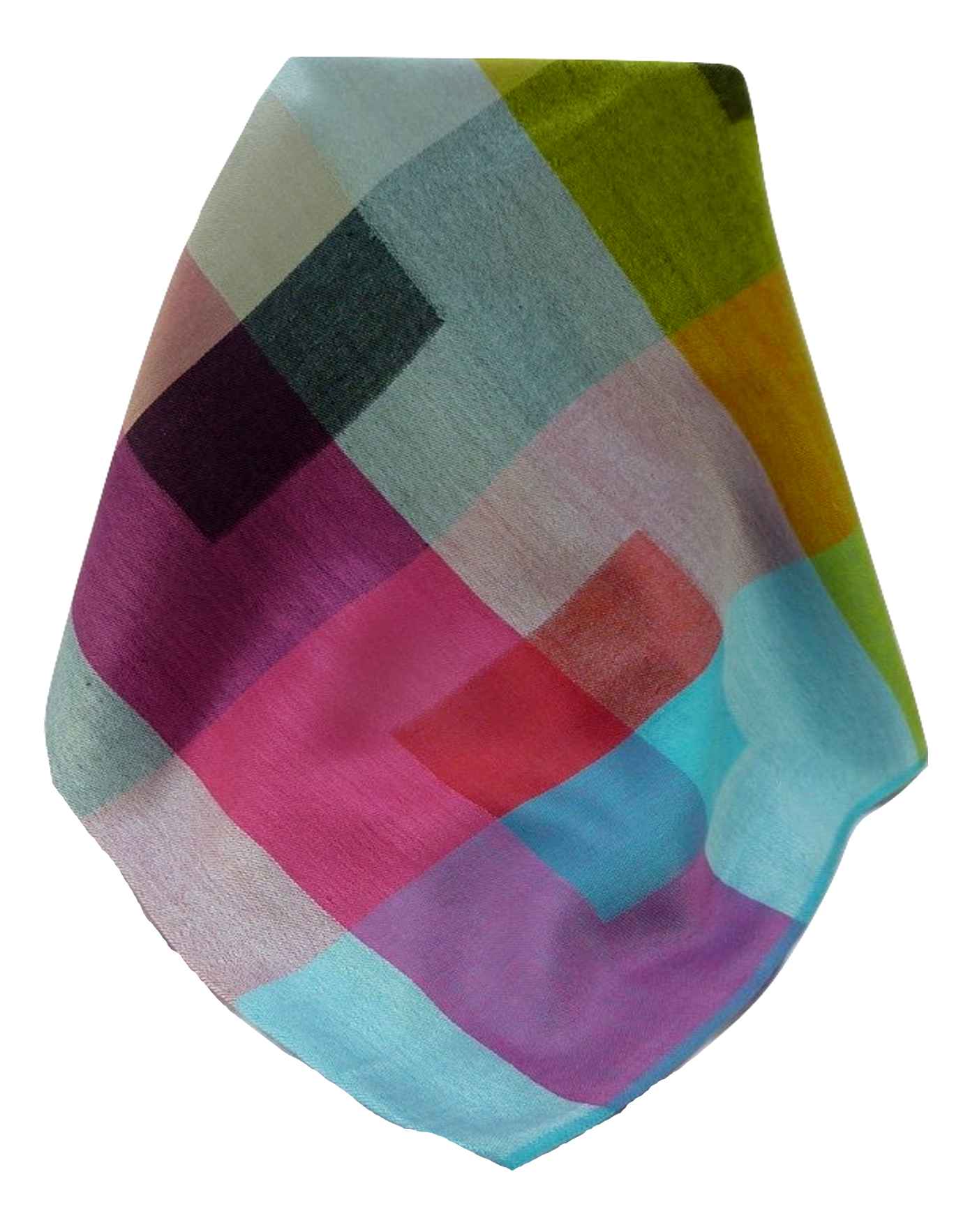 Mens Premium Silk Check Stole 6069 by Pashmina & Silk