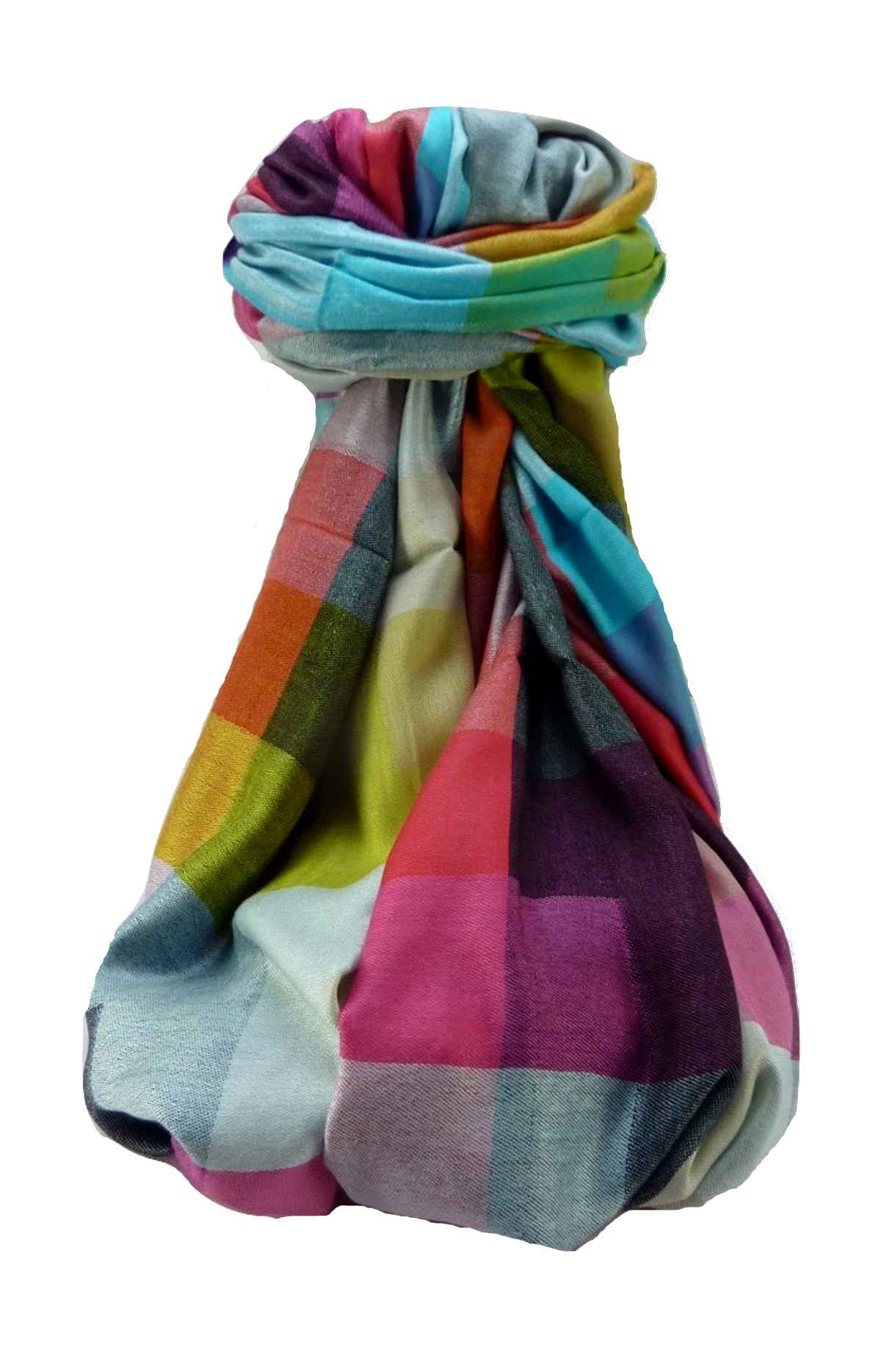 Mens Premium Silk Check Stole 6069 by Pashmina & Silk