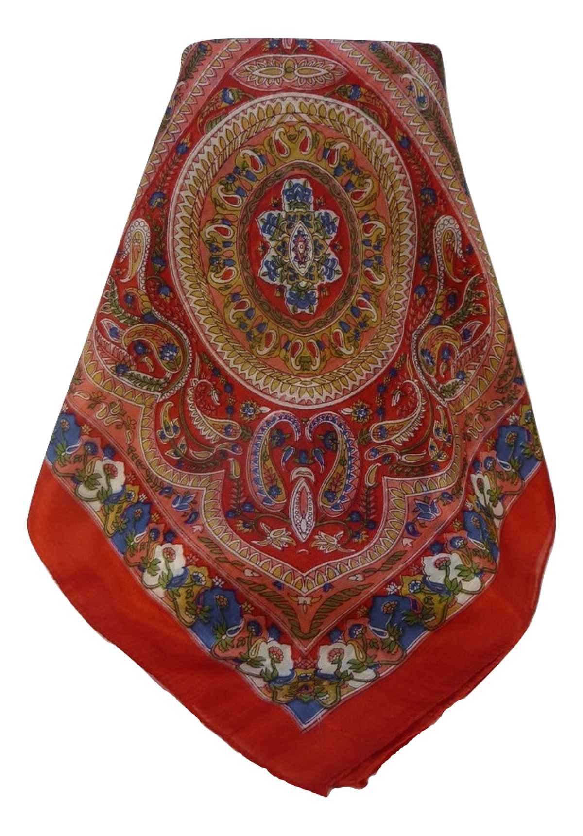 Echarpe Traditional Soie de Mûrier Kuldeep Scarlet