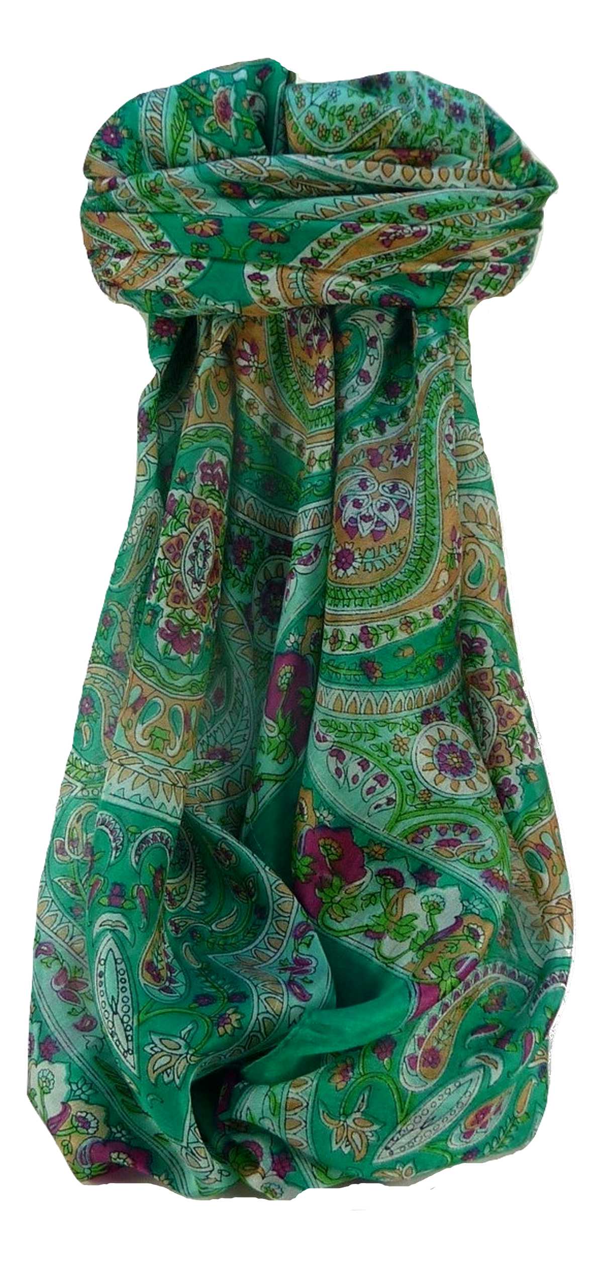 Echarpe Traditional Soie de Mûrier Kuldeep Jade