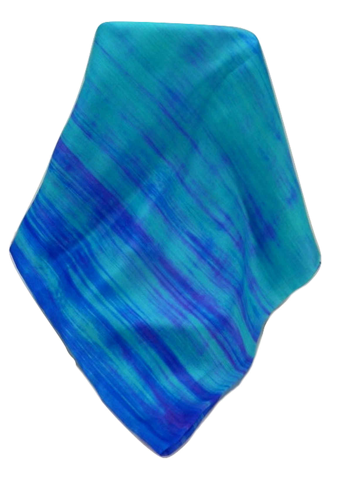 Vietnamese Pure Silk Long Scarf Lai-Chau Azure by Pashmina & Silk