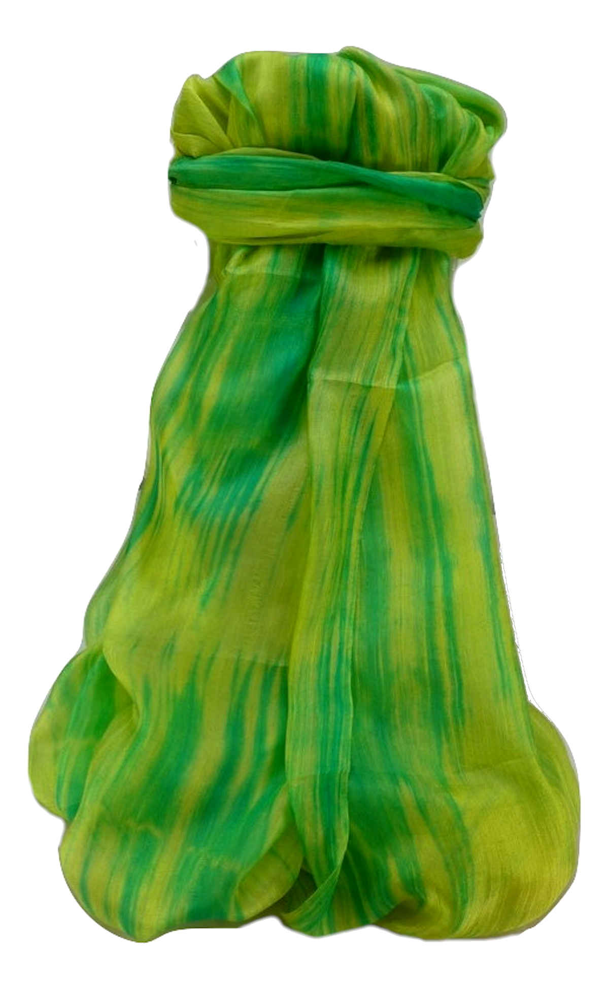 Vietnamese Pure Silk Long Scarf Lai-Chau Jade by Pashmina & Silk