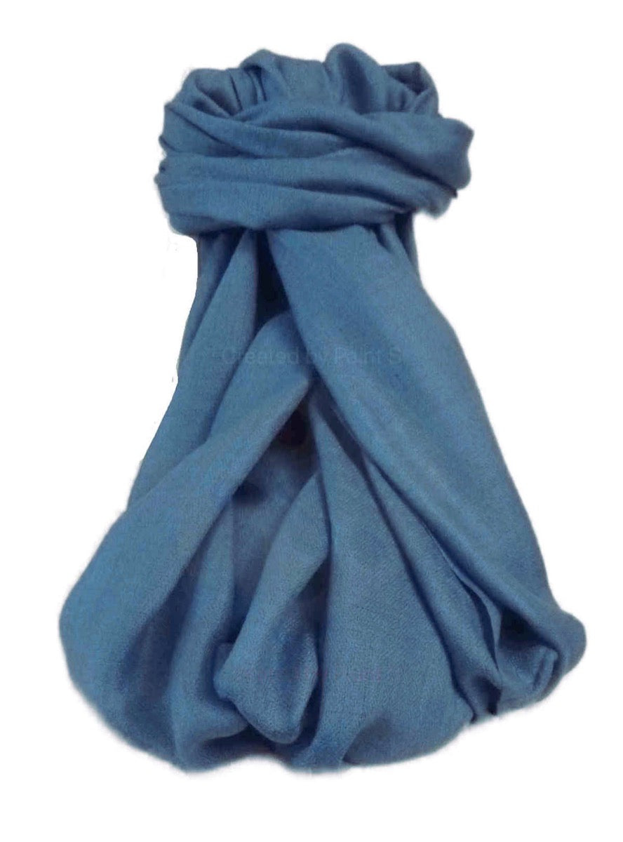 Pashtoosh Stola Cashmere di Lusso Cambridge Blue di Pashmina & Silk