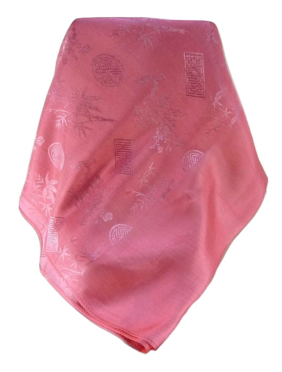 Sciarpa di Seta Reversible Vietnam Hoi-An Quang-Nam Peach