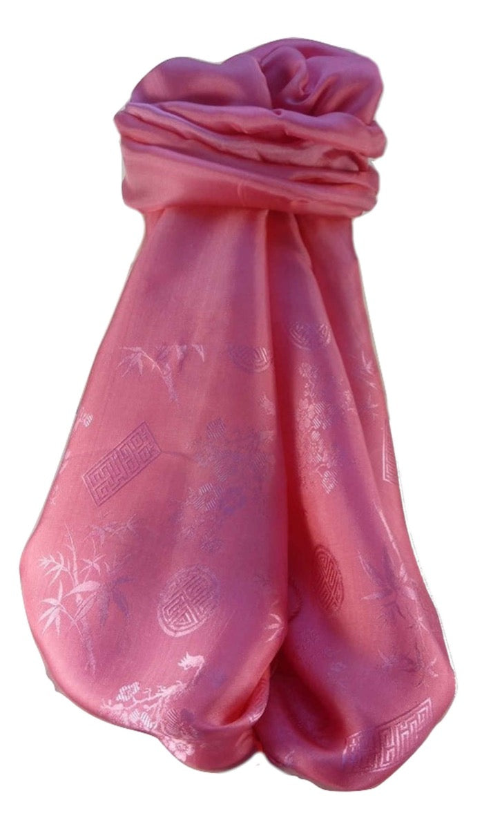 Sciarpa di Seta Reversible Vietnam Hoi-An Quang-Nam Peach