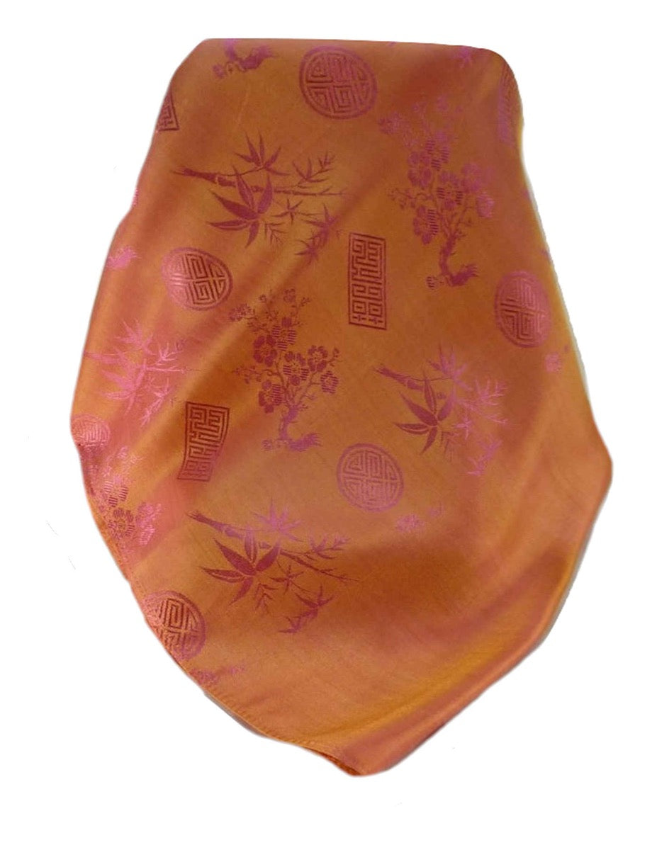 Sciarpa di Seta Reversible Vietnam Hoi-An Quang-Nam Amber