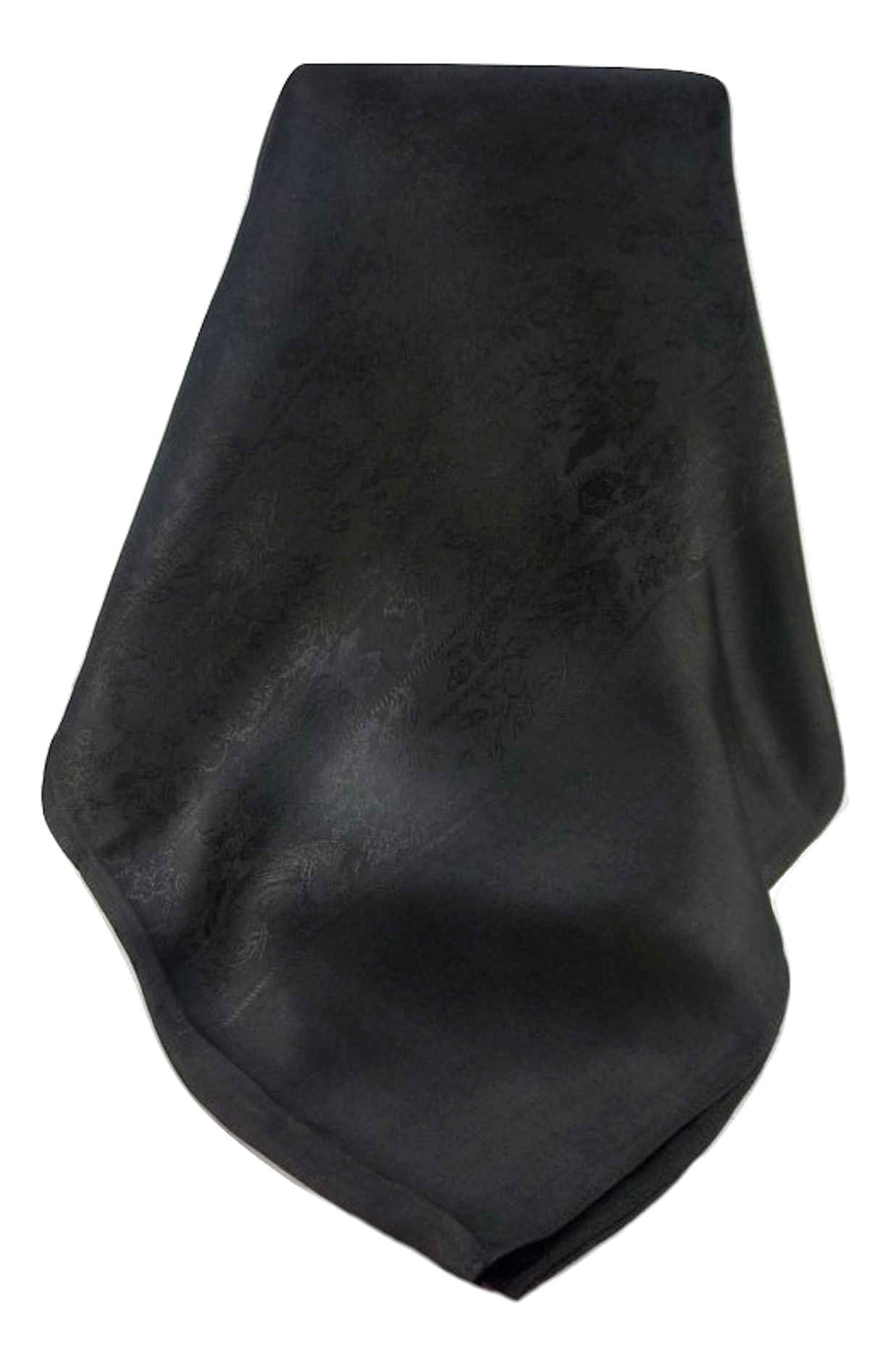 Sciarpa di Seta Reversible Vietnam Hoi-An Fai-Fo Black