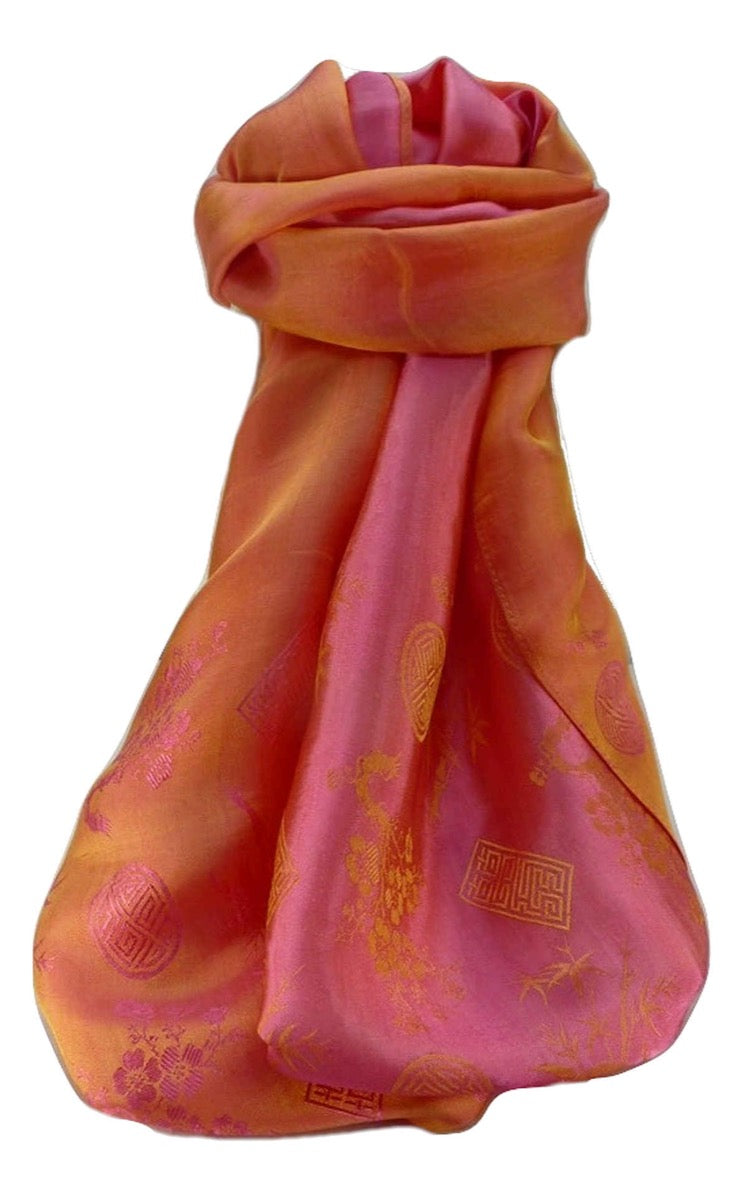 Sciarpa di Seta Reversible Vietnam Hoi-An Quang-Nam Amber