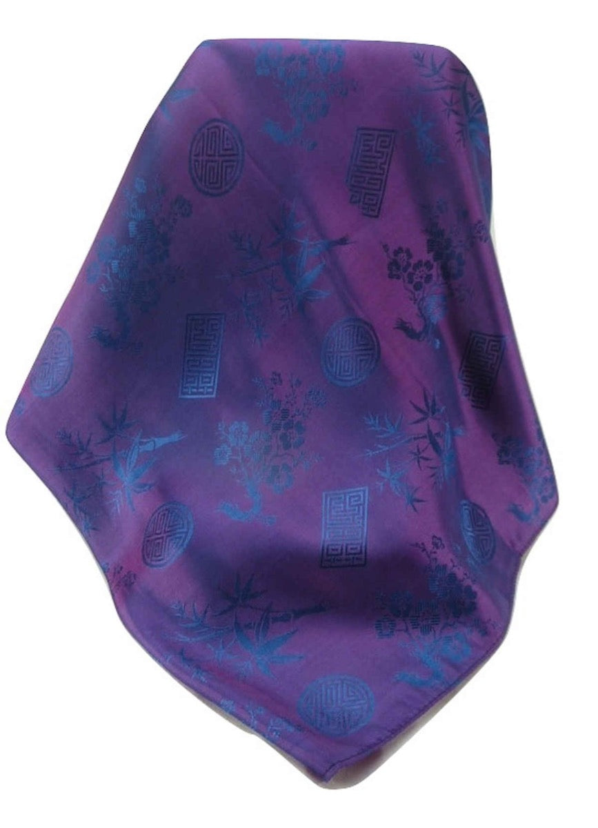 Sciarpa di Seta Reversible Vietnam Hoi-An Quang-Nam Violet