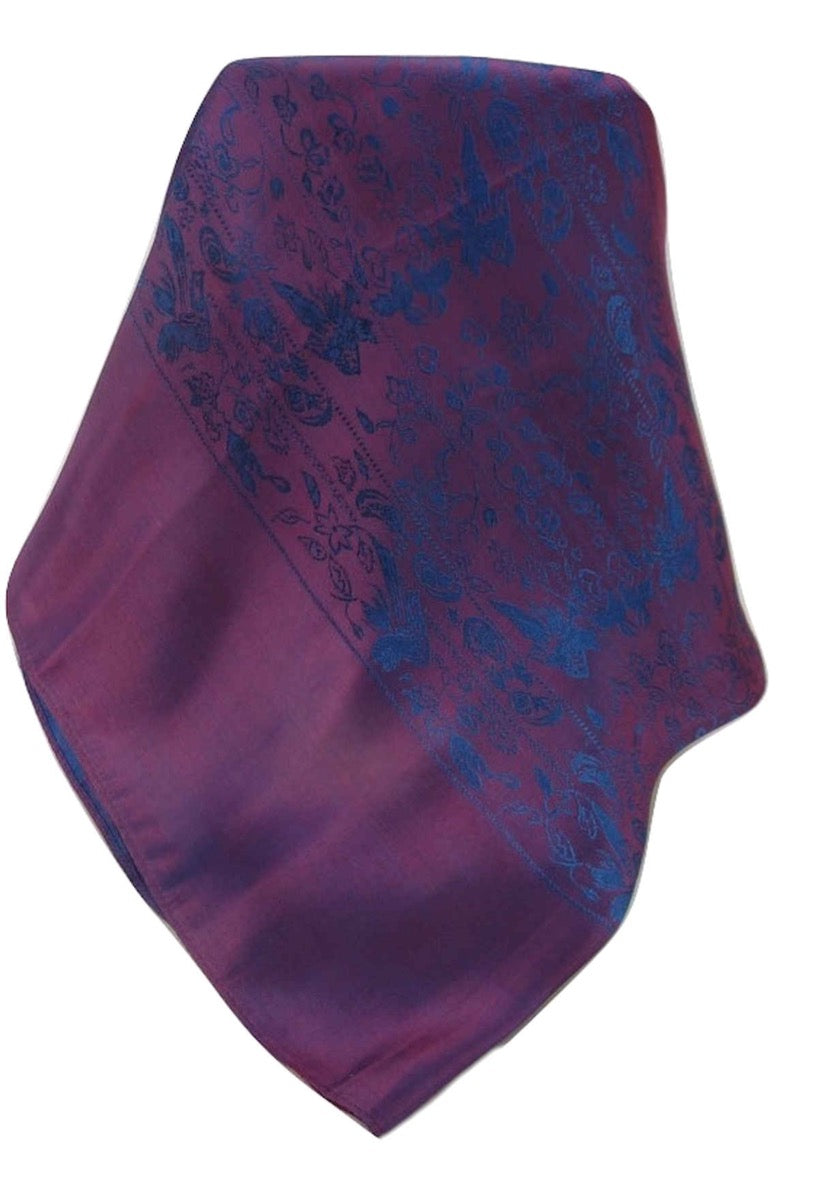 Sciarpa di Seta Reversible Vietnam Hoi-An Quang-Nam Rose