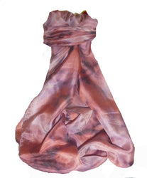 Mulberry Silk Hand Painted Long Scarf Classic MULBERRIES by Pashmina & Silk
