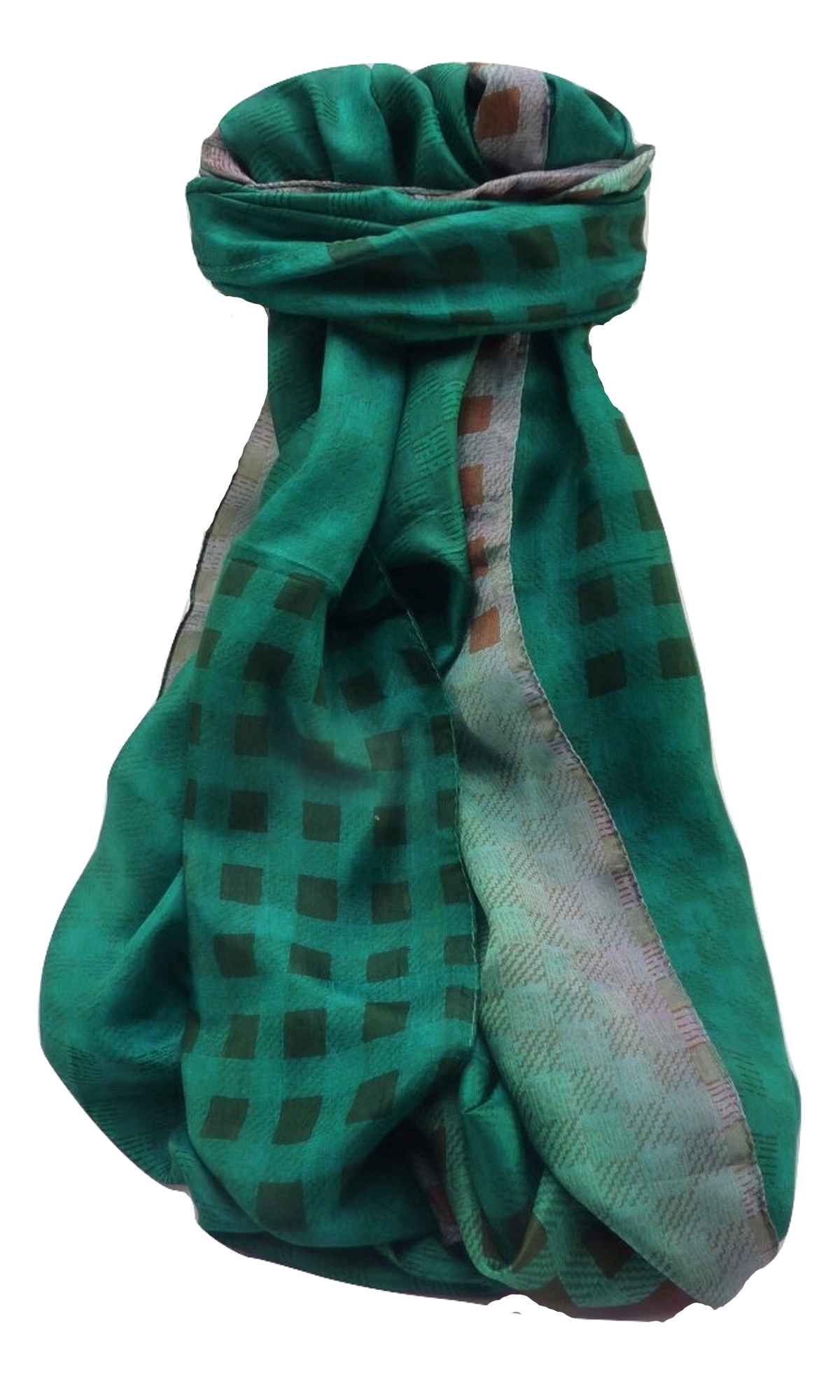 Mulberry Silk Contemporary Square Scarf Geometric G142 by Pashmina & Silk