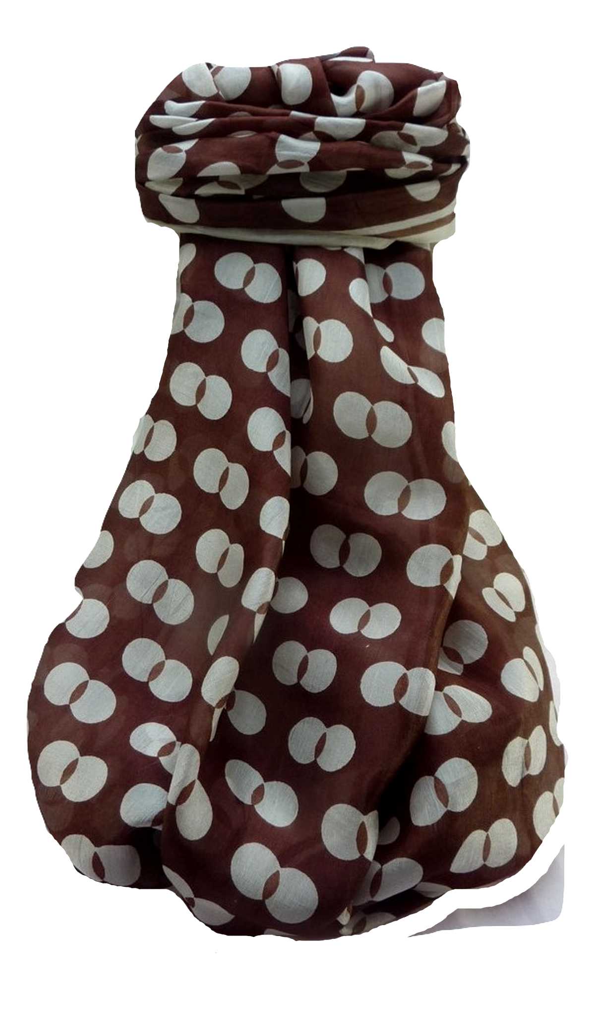 Mulberry Silk Contemporary Long Scarf Geometric G147 by Pashmina & Silk