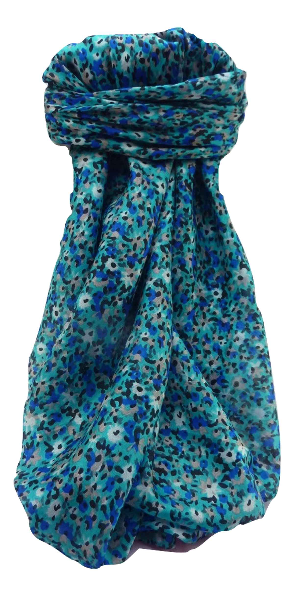 Mulberry Silk Contemporary Square Scarf Floral F249 by Pashmina & Silk