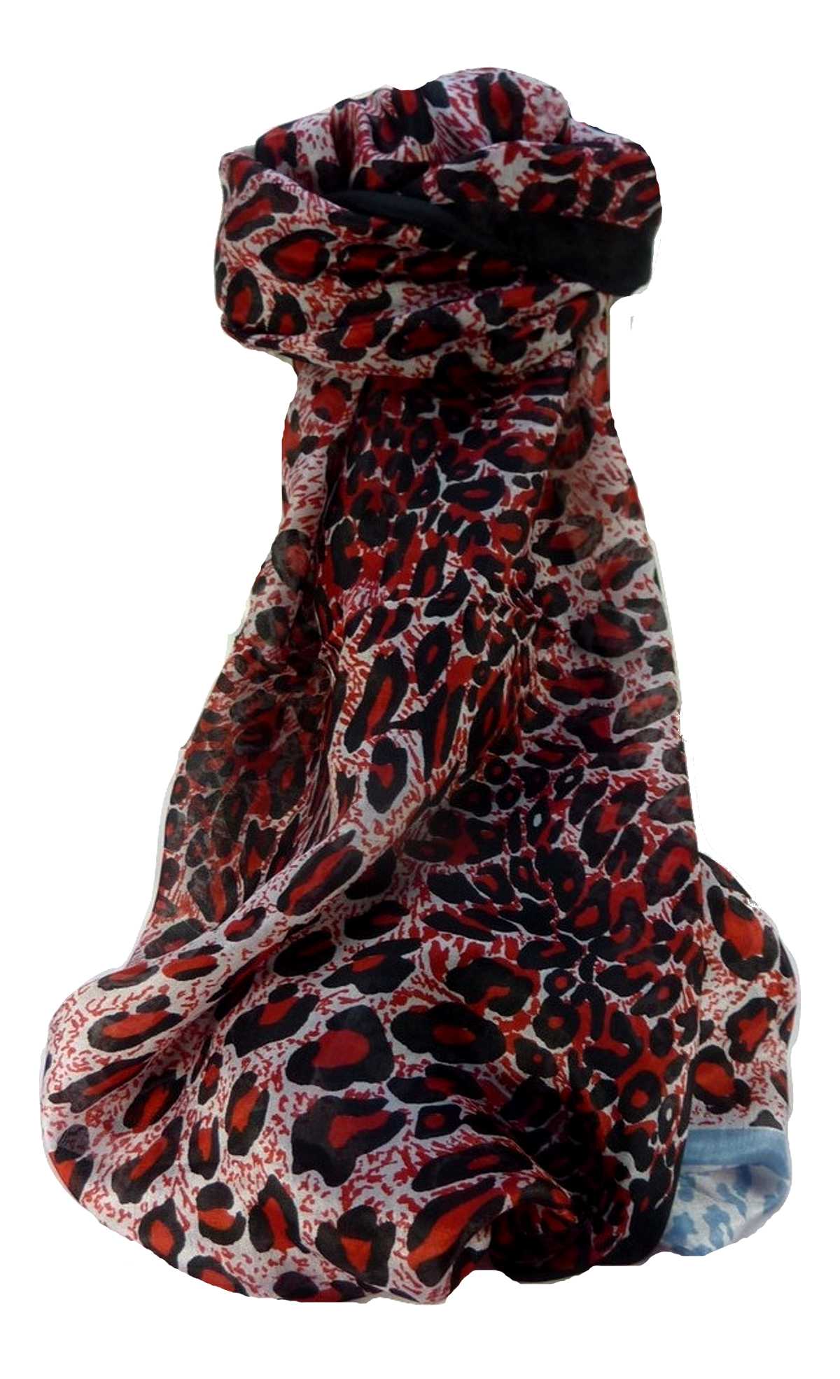 Mulberry Silk Contemporary Long Scarf Arminda Black by Pashmina & Silk