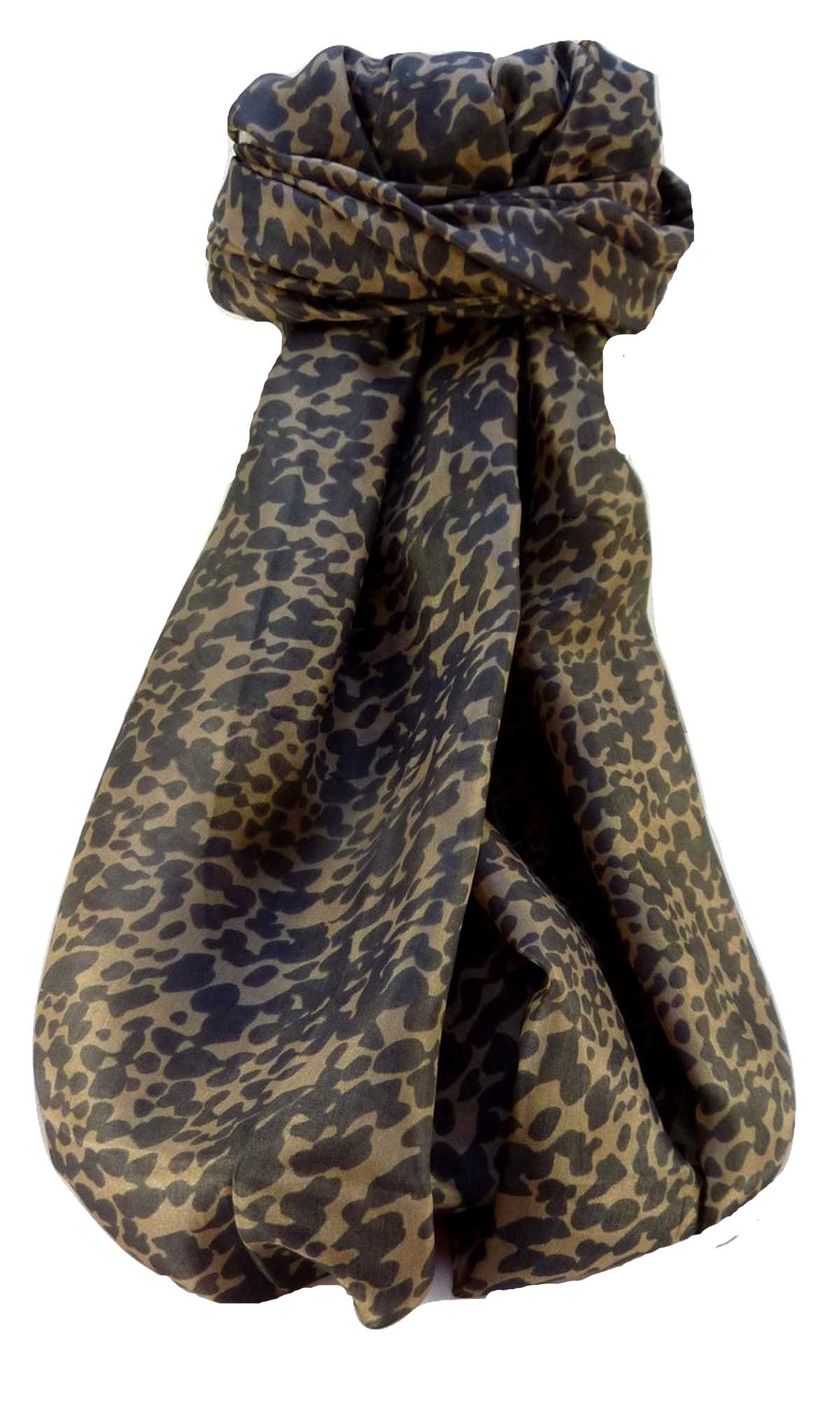 P&S Sciarpa Longa Contemporary Seta di Gelso Artisa Chestnut