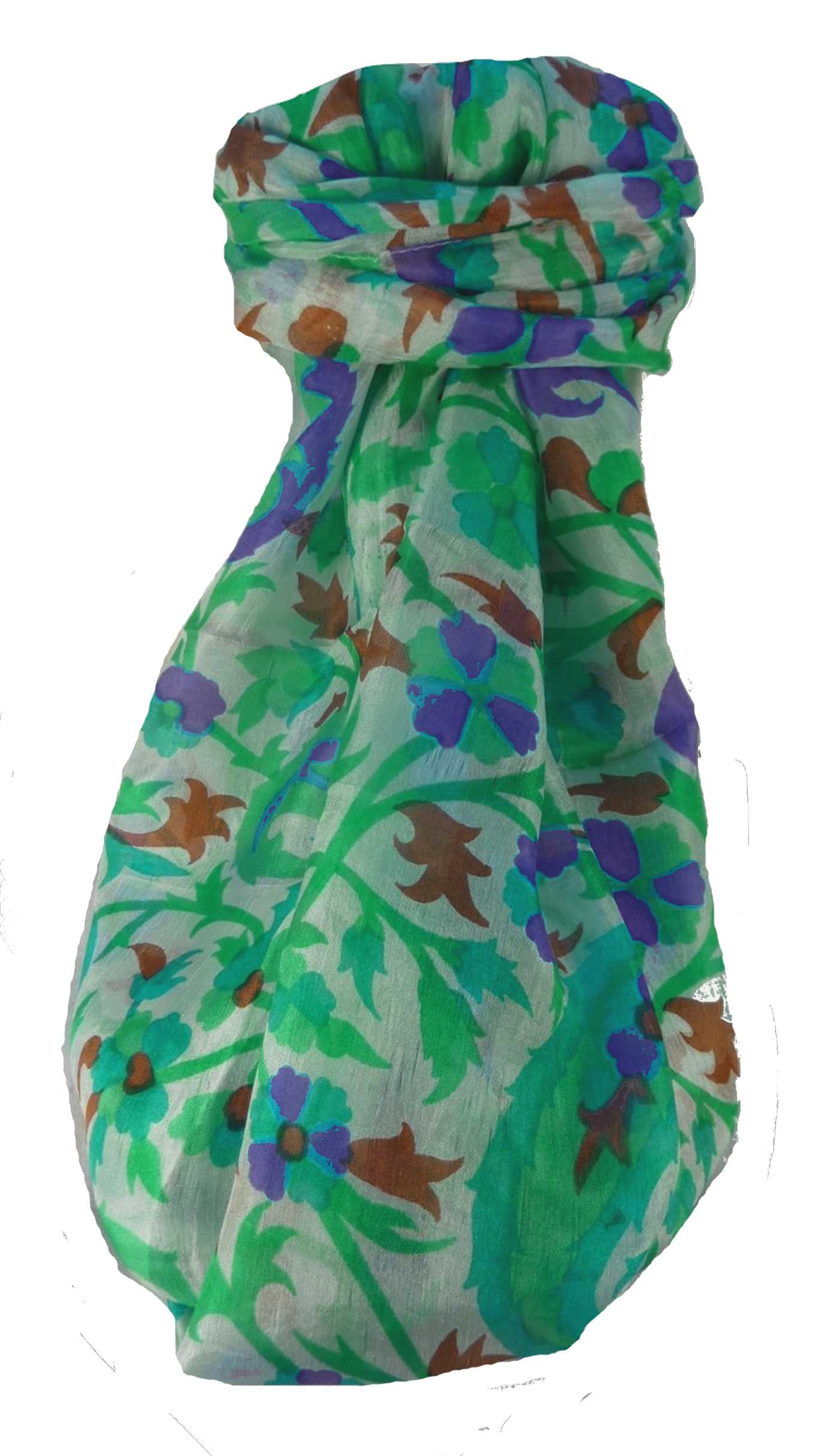 P&S Sciarpa Longa Contemporary Seta di Gelso Jarava Teal