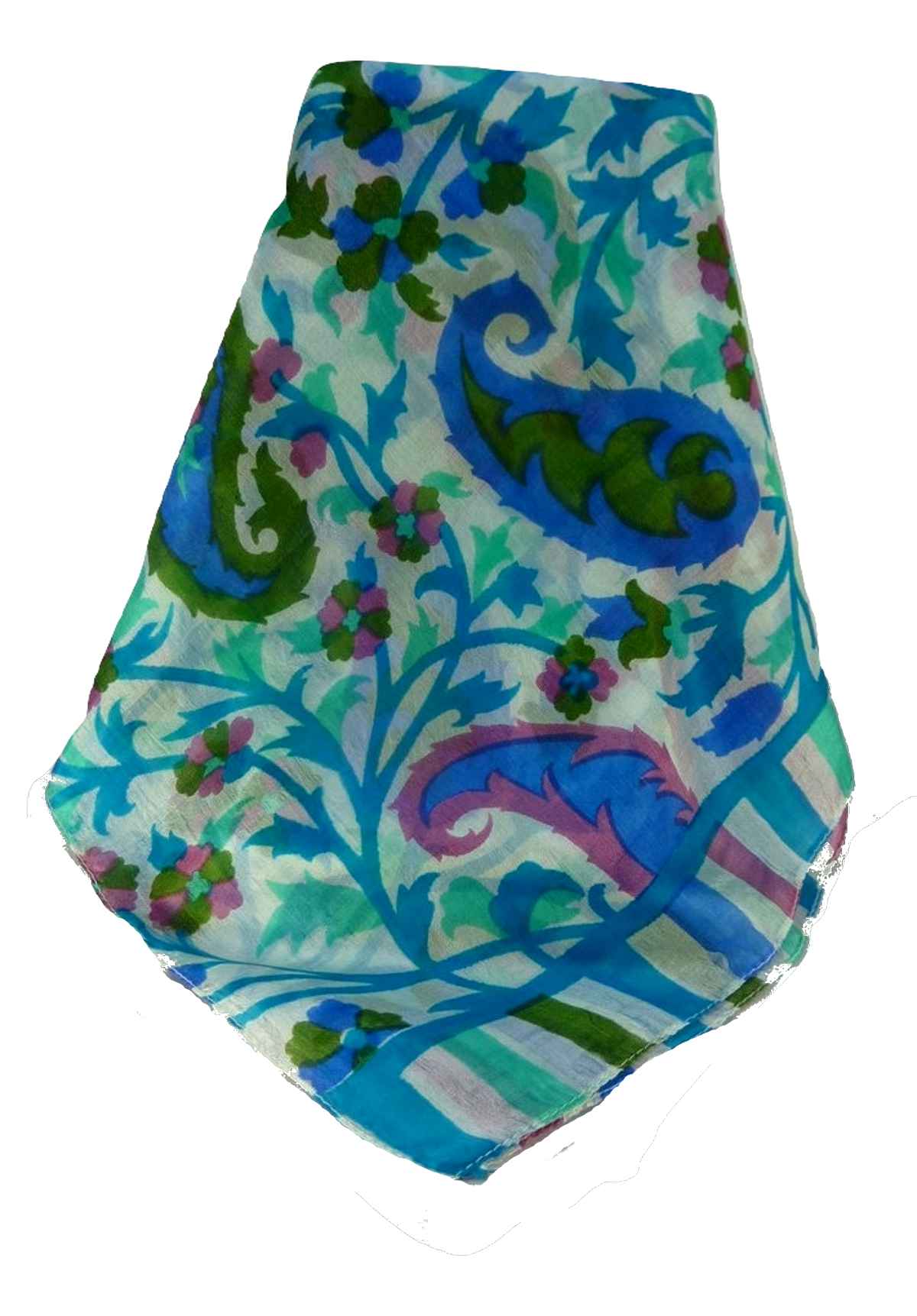 P&S Sciarpa Longa Contemporary Seta di Gelso Jarava Aqua