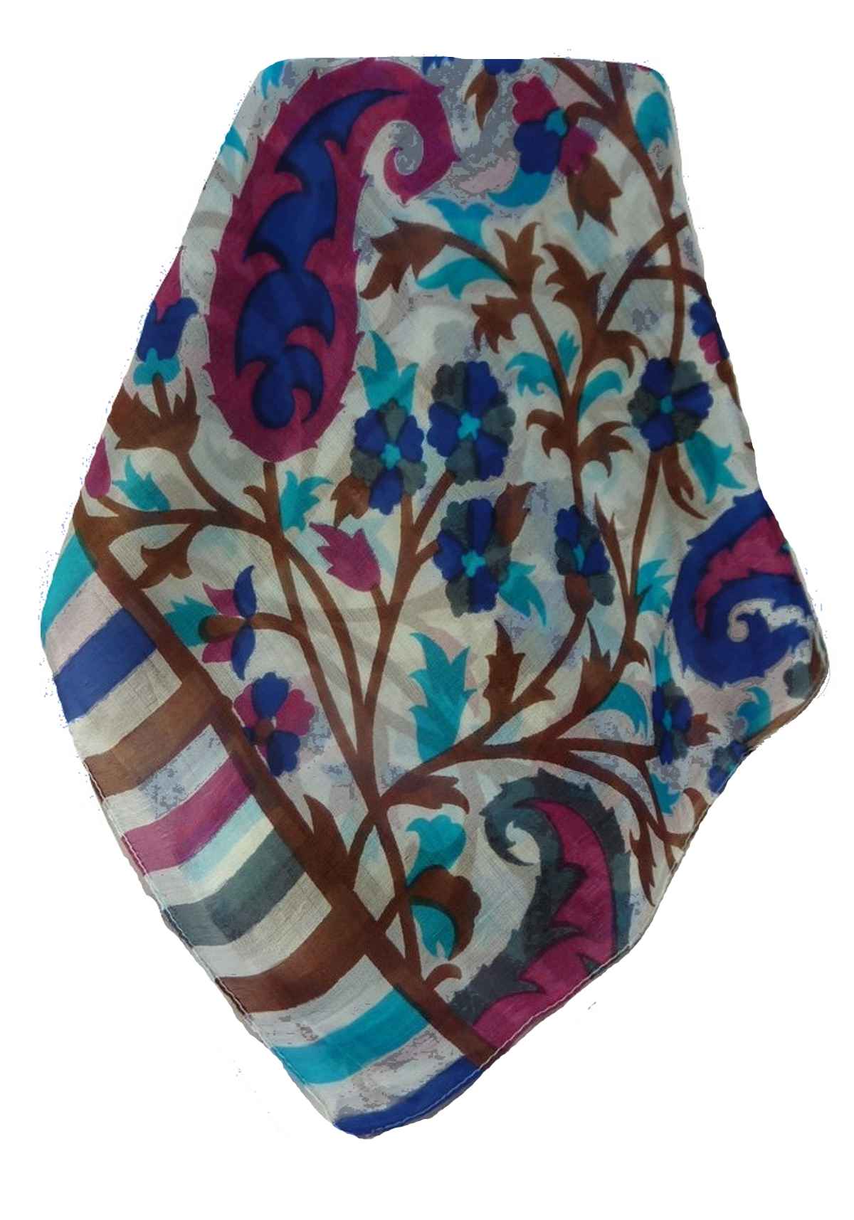 P&S Sciarpa Longa Contemporary Seta di Gelso Jarava Blue