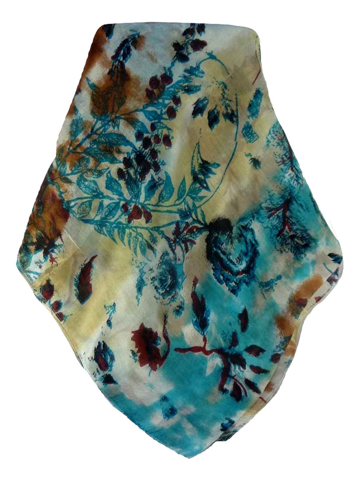 P&S Sciarpa Longa Contemporary Seta di Gelso Jayant Aqua