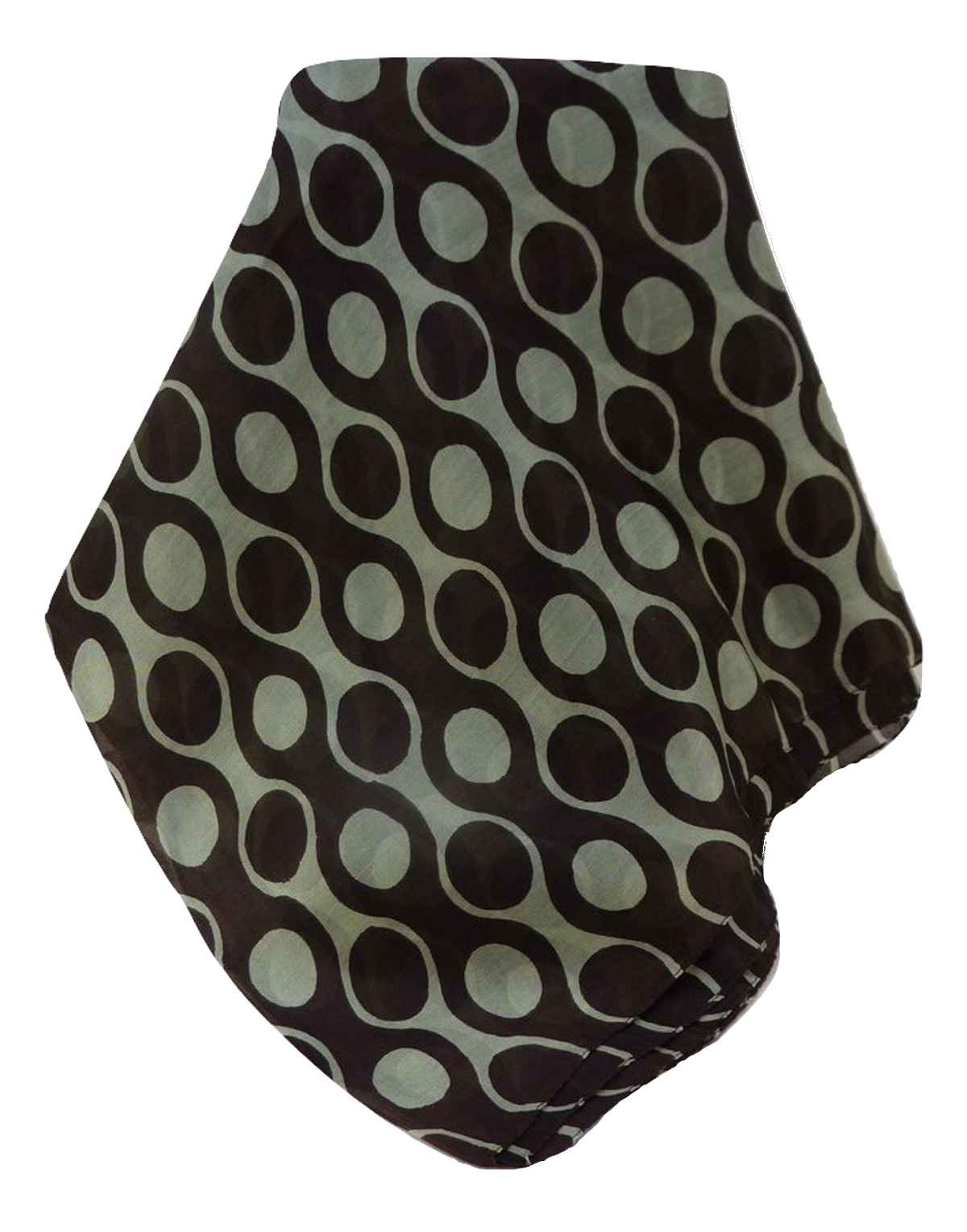 P&S Sciarpa Longa Contemporary Seta di Gelso Mandra Chocolate