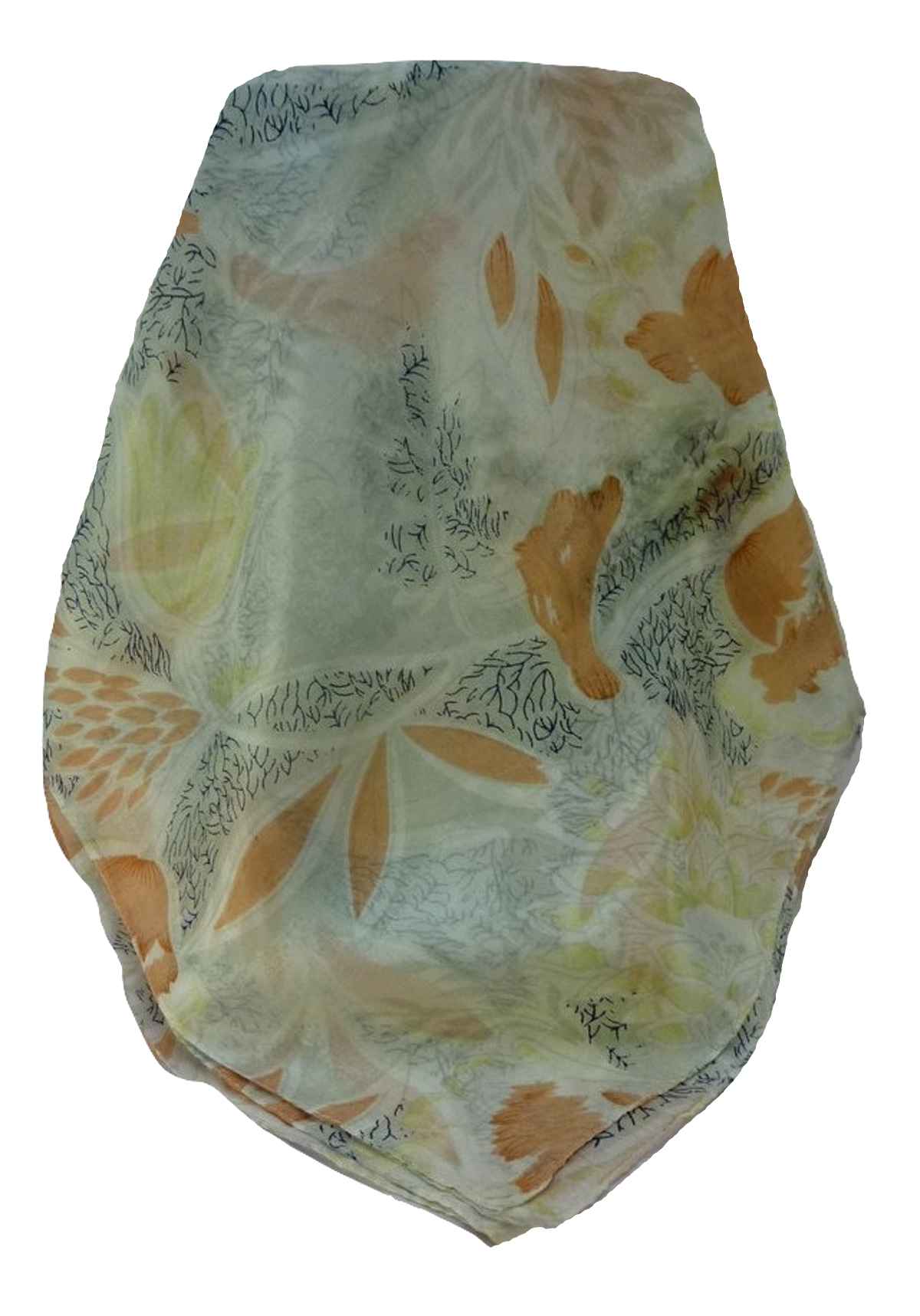 Mulberry Silk Contemporary Long Scarf Mohan Nectarine by Pashmina & Silk