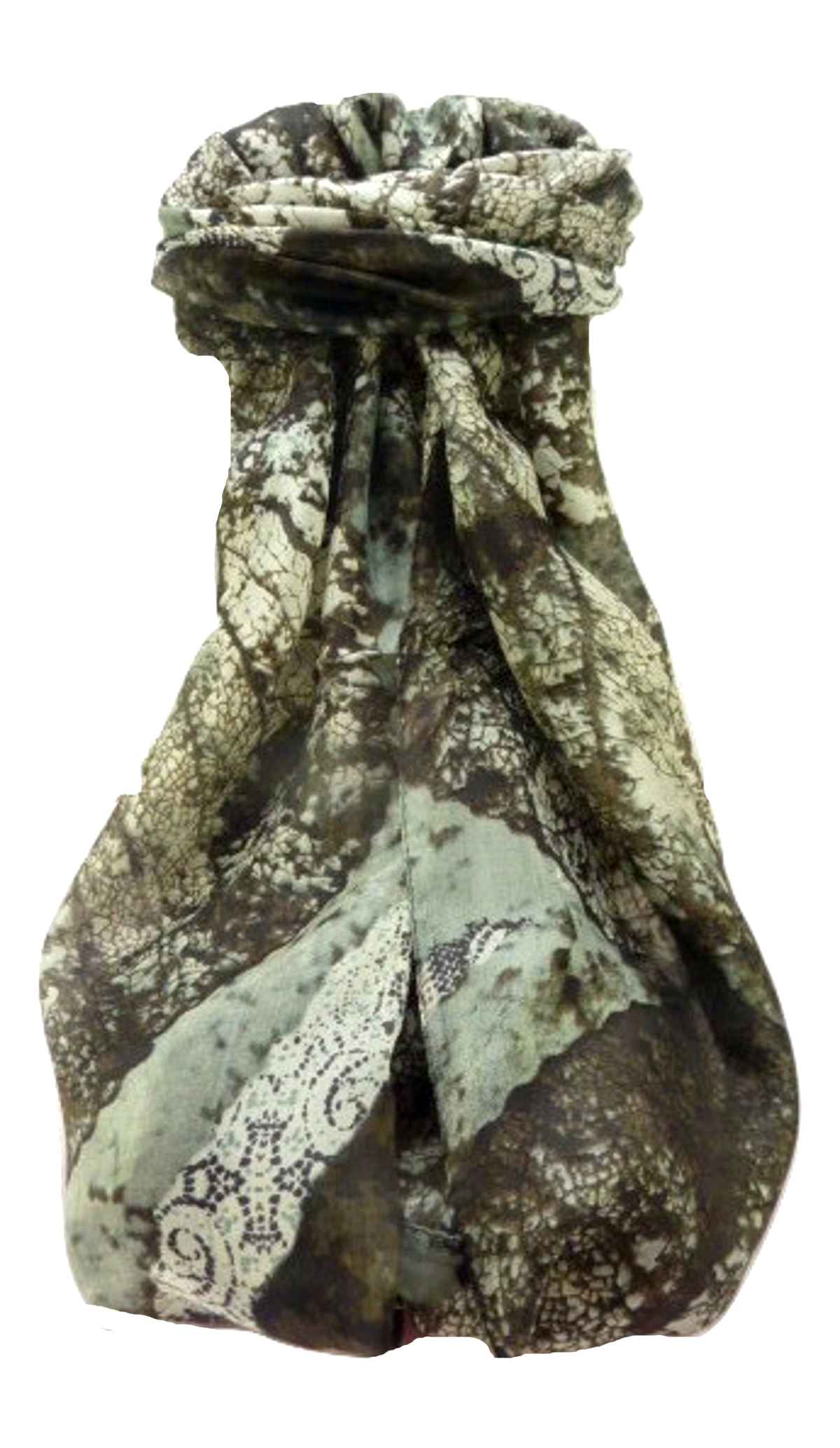 P&S Sciarpa Longa Contemporary Seta di Gelso Praveen Charcoal