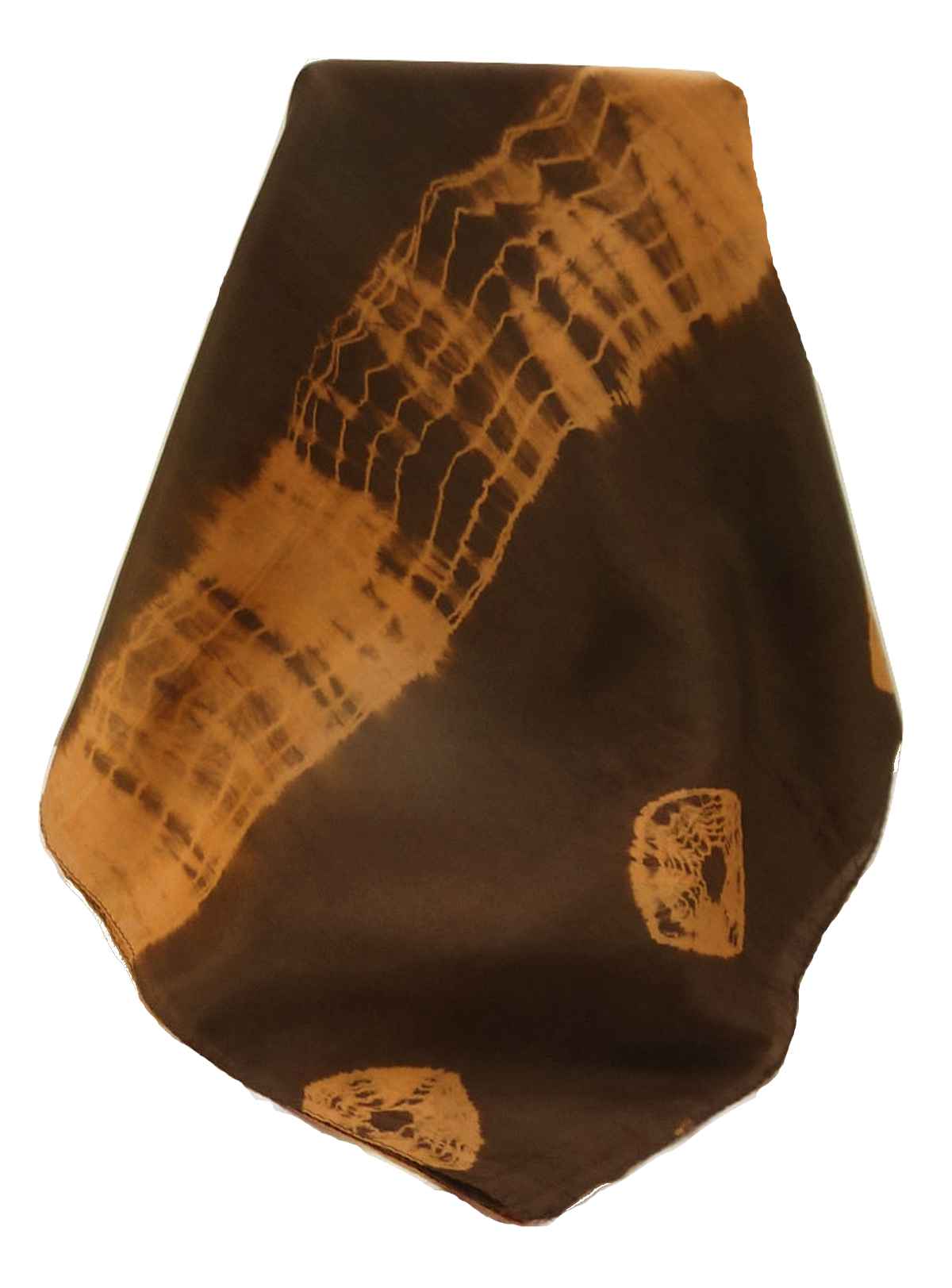 P&S Sciarpa Longa Contemporary Seta di Gelso Raman Chocolate