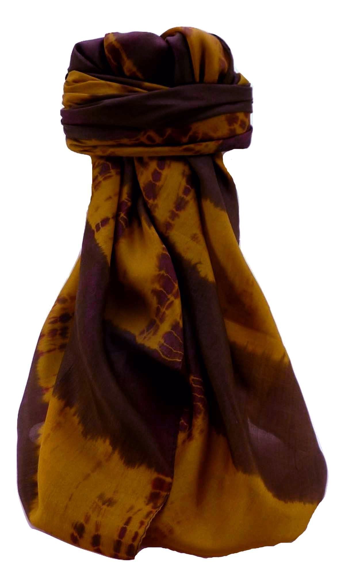 P&S Sciarpa Longa Contemporary Seta di Gelso Raman Gold