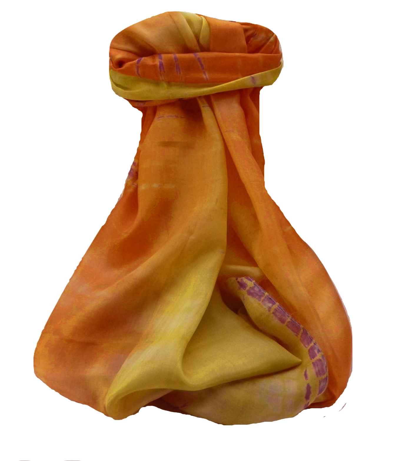 P&S Sciarpa Longa Contemporary Seta di Gelso Raman Primrose