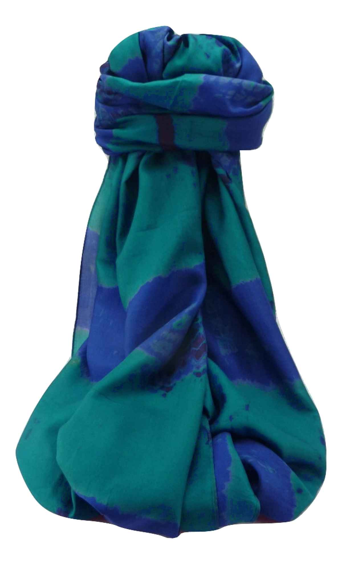 P&S Sciarpa Longa Contemporary Seta di Gelso Raman Aqua