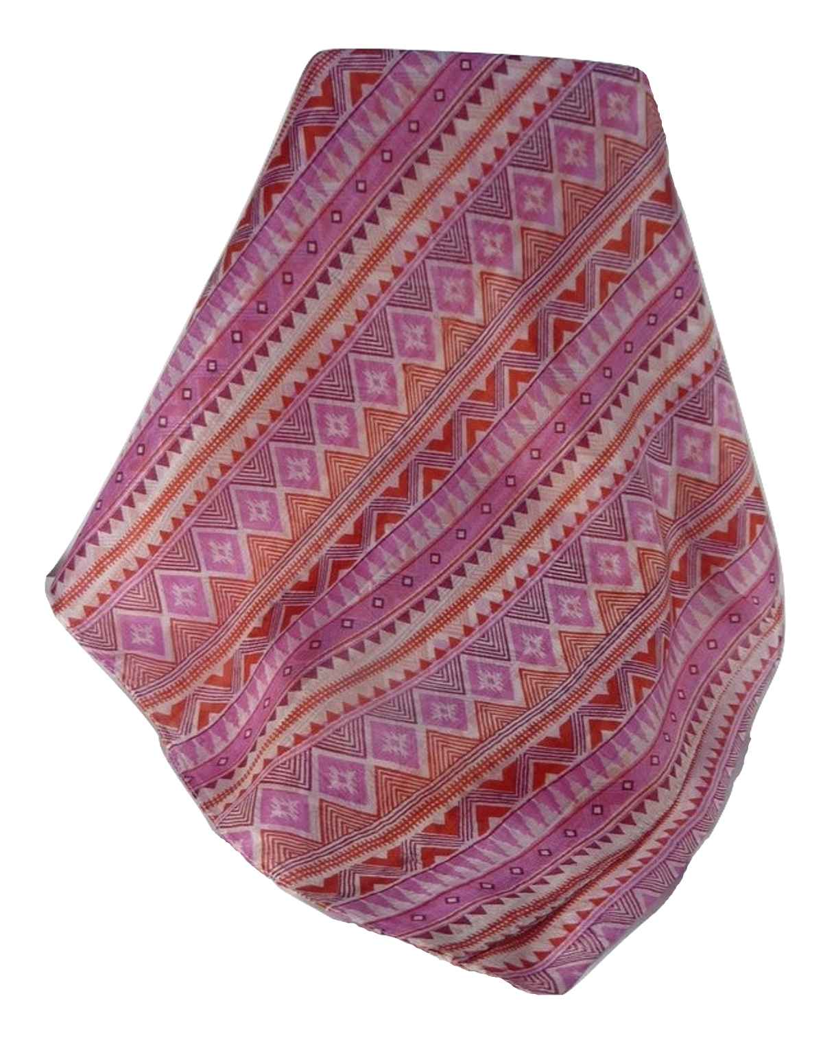 Mulberry Silk Contemporary Long Scarf Ranjan Pink by Pashmina & Silk