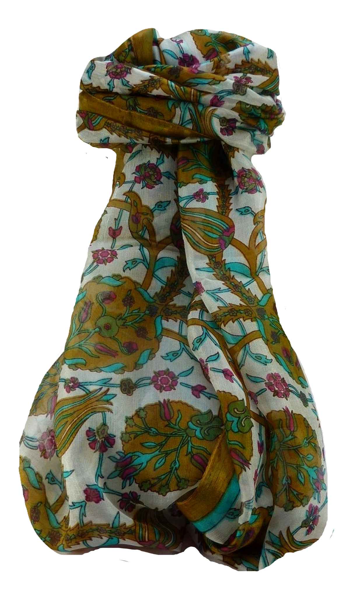 Mulberry Silk Contemporary Long Scarf Satya Chestnut by Pashmina & Silk