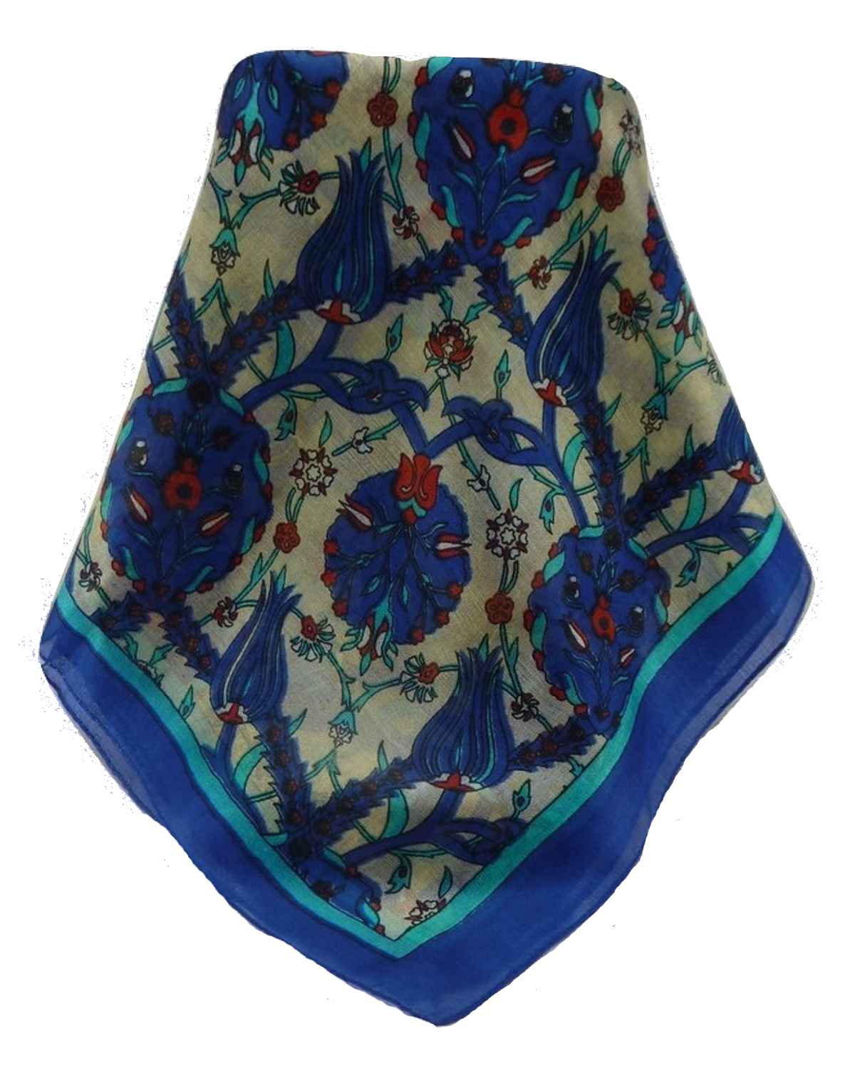 Mulberry Silk Contemporary Long Scarf Satya Blue by Pashmina & Silk