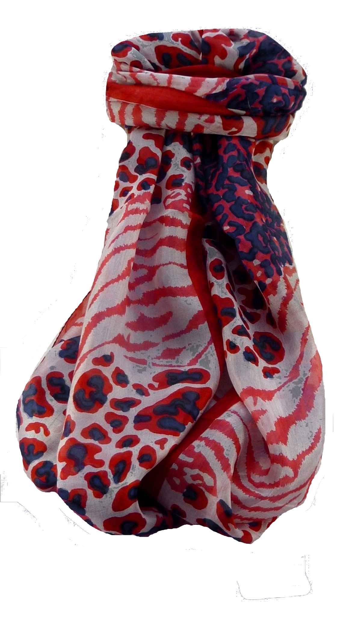 Mulberry Silk Contemporary Long Scarf Sha Scarlet by Pashmina & Silk