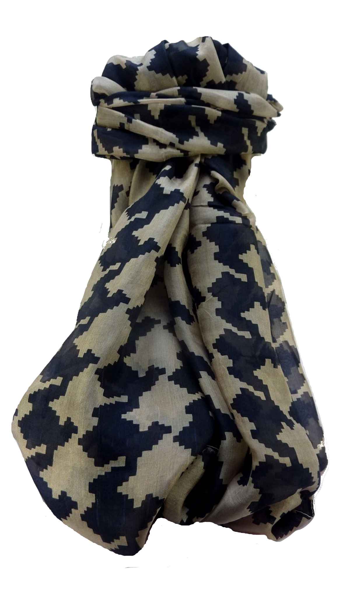 P&S Sciarpa Longa Contemporary Seta di Gelso Sunder Black