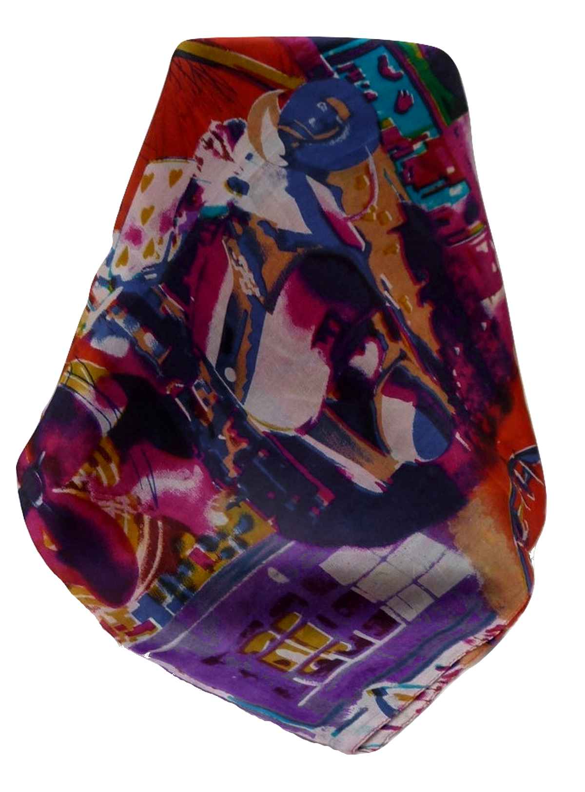 P&S Sciarpa Longa Contemporary Seta di Gelso Sunita Red