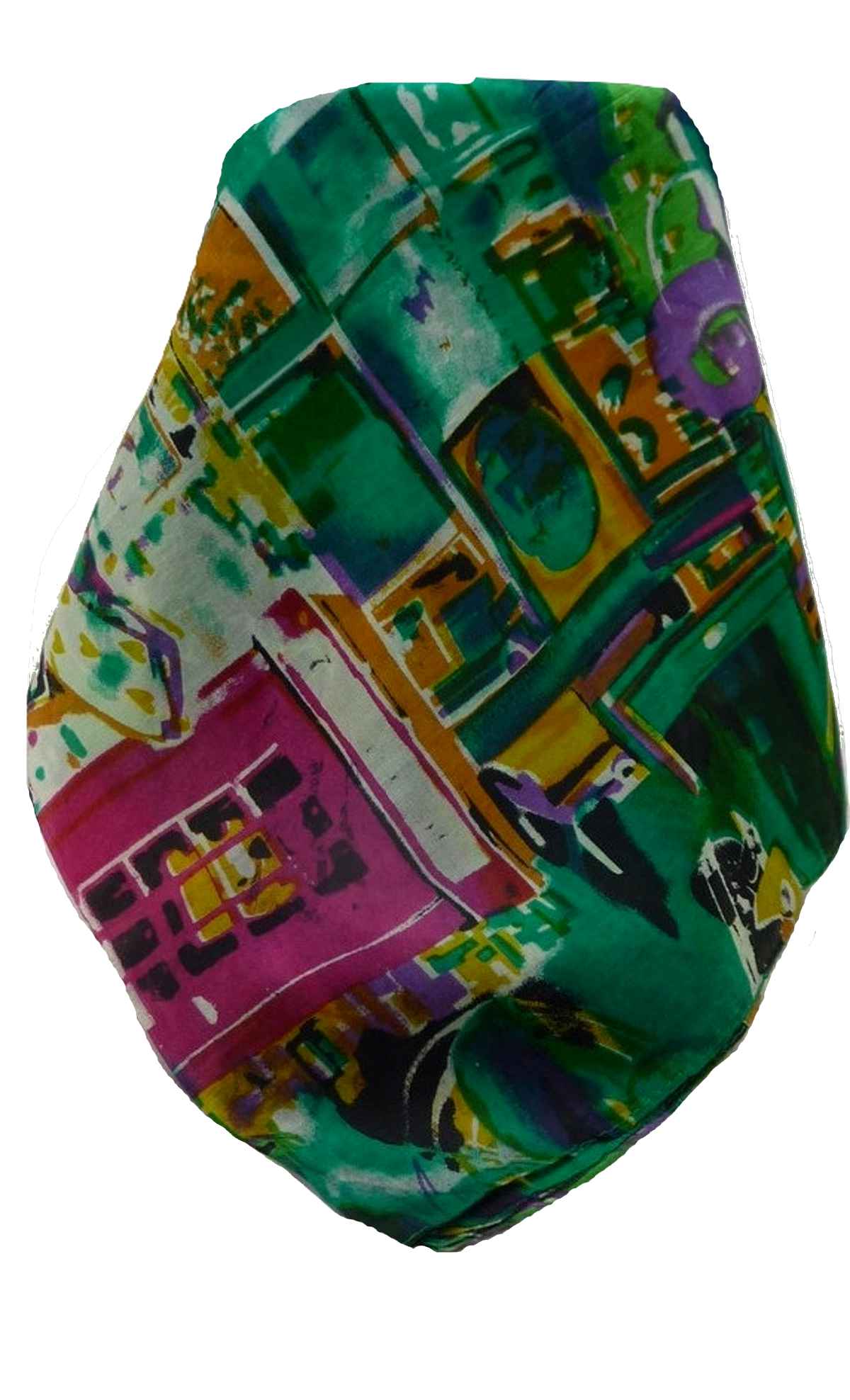 P&S Sciarpa Longa Contemporary Seta di Gelso Sunita Green