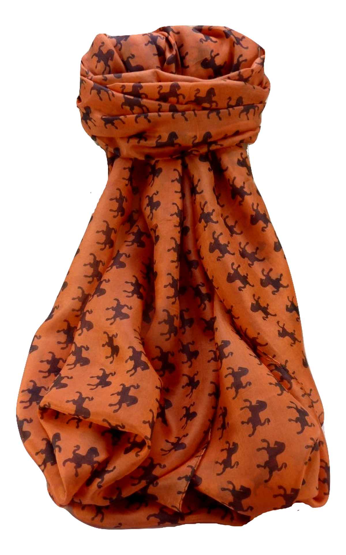 P&S Sciarpa Longa Contemporary Seta di Gelso Sujay Terracotta