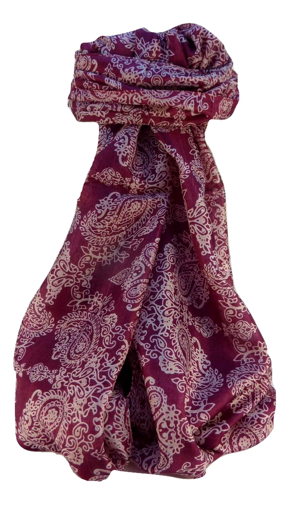 P&S Sciarpa Longa Contemporary Seta di Gelso Thanu Wine