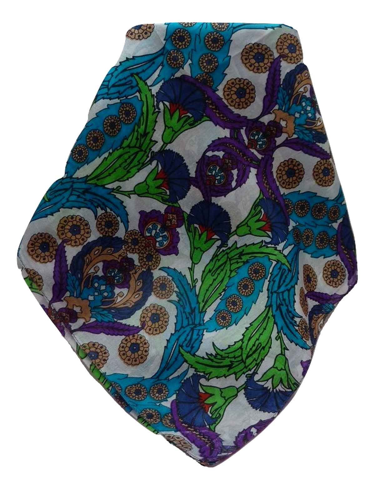 Mulberry Silk Contemporary Long Scarf Umar Multi Colour by Pashmina & Silk