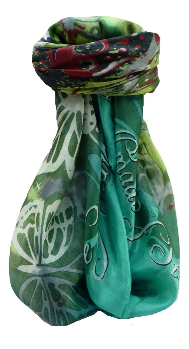Contemporary Square Silk Scarf 1969 GIFT BOX WRAPPED by Pashmina & Silk