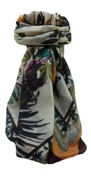 Contemporary Square Silk Scarf 2089 GIFT BOX WRAPPED by Pashmina & Silk