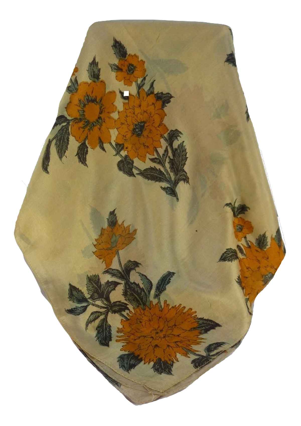 Mulberry Silk Contemporary Square Scarf Javinder Tangerine by Pashmina & Silk