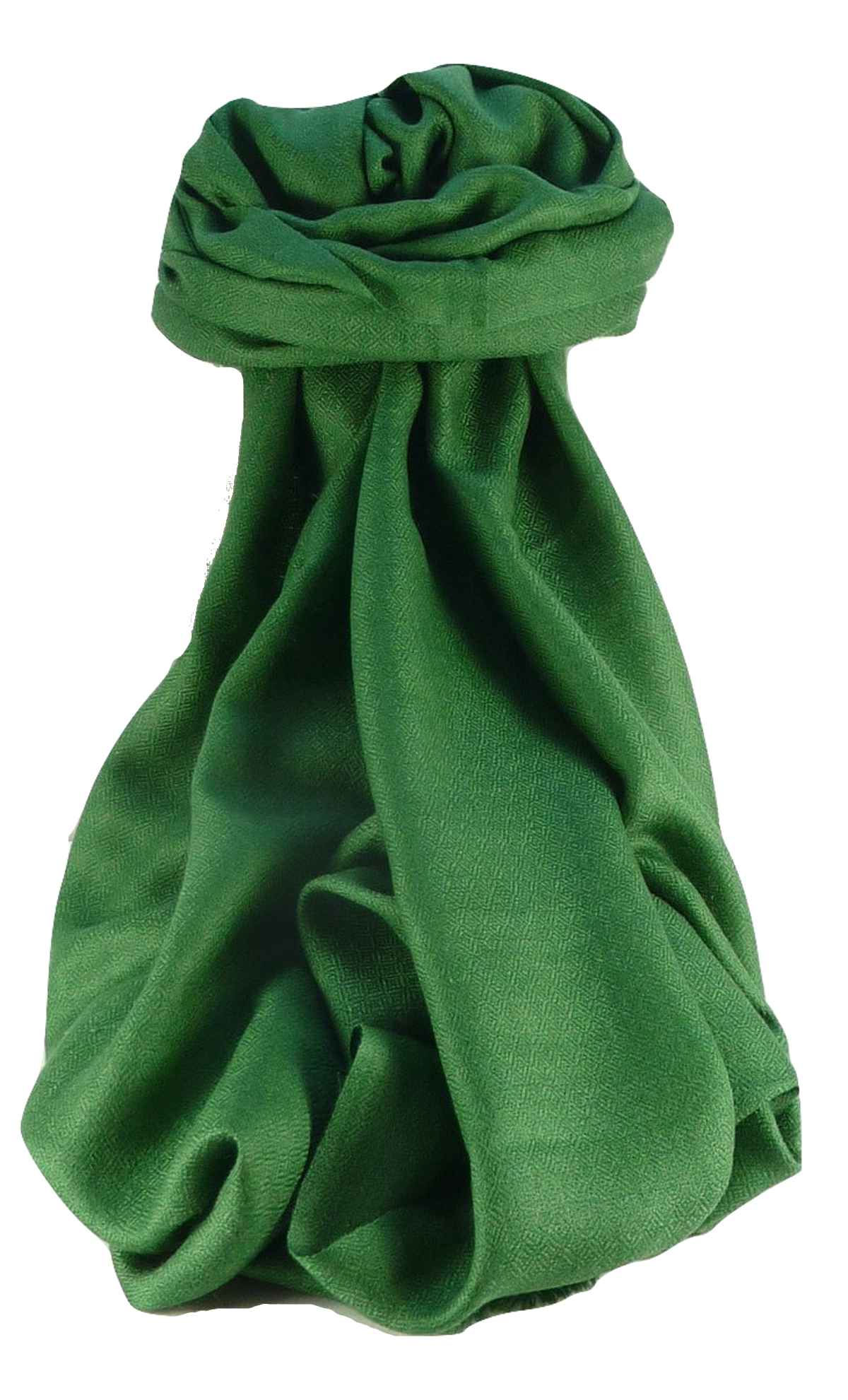 Fine Cashmere Scarf Karakoram Birds-Eye Weave Sage by Pashmina & Silk
