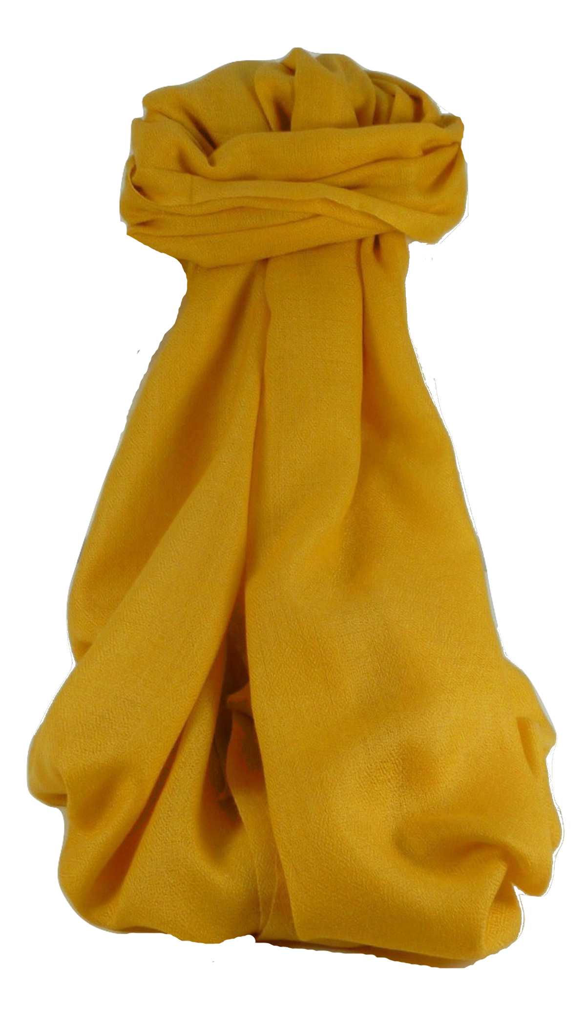 Fine Cashmere Scarf Karakoram Birds-Eye Weave Buttercup  by Pashmina & Silk