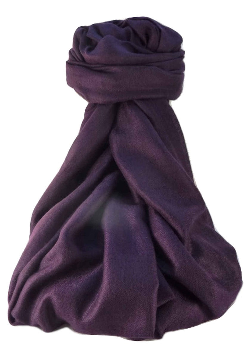 Pashtoosh Scialle Cashmere di Lusso Plum di Pashmina & Silk